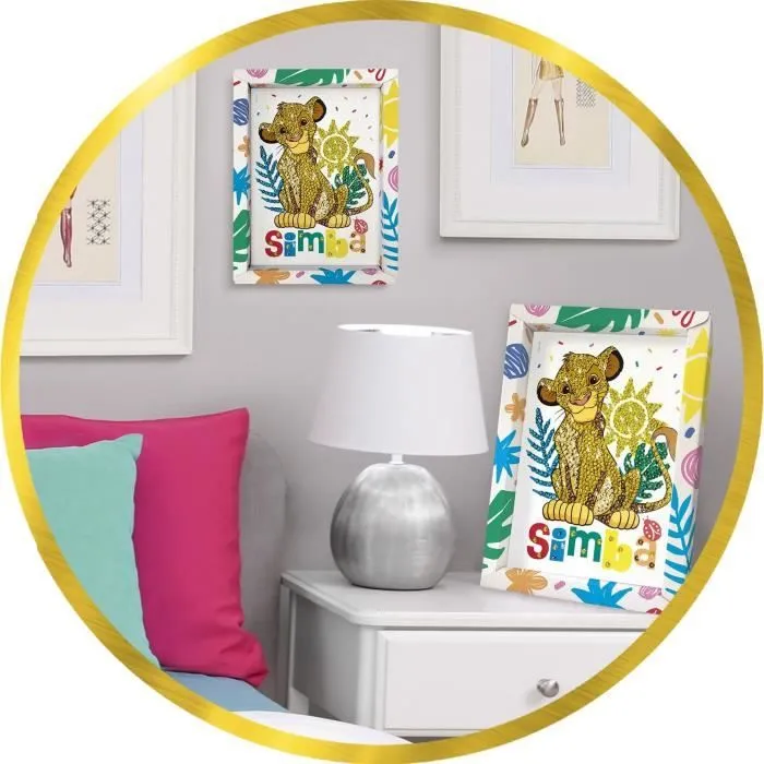 Jeu de création - LANSAY - Collection sequins - SIMBA LE ROI LION - Dès 7 ans-2