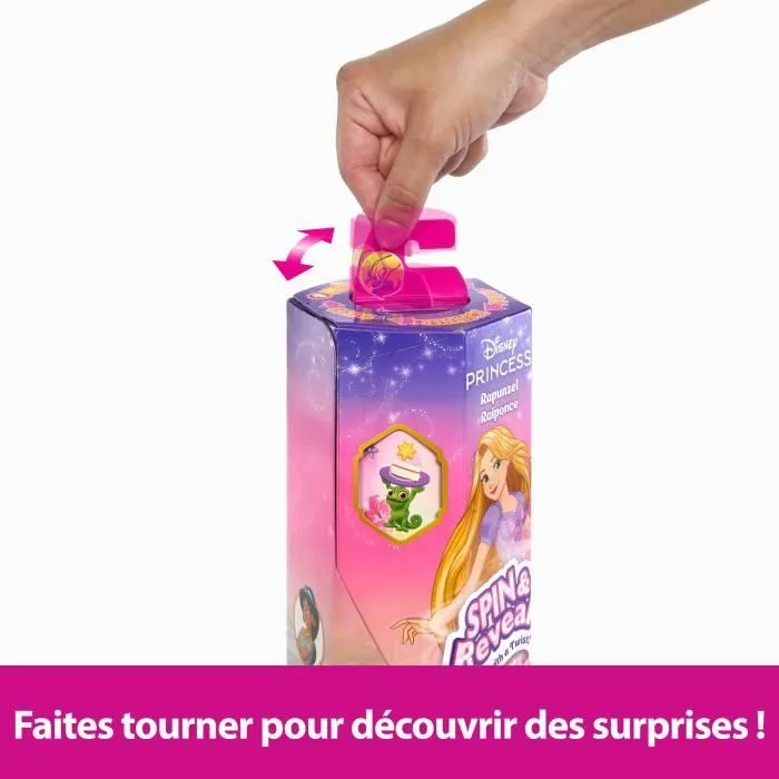Spin & Reveal Raiponce Mattel Poupée Disney Princesses avec surprises HTV86-3