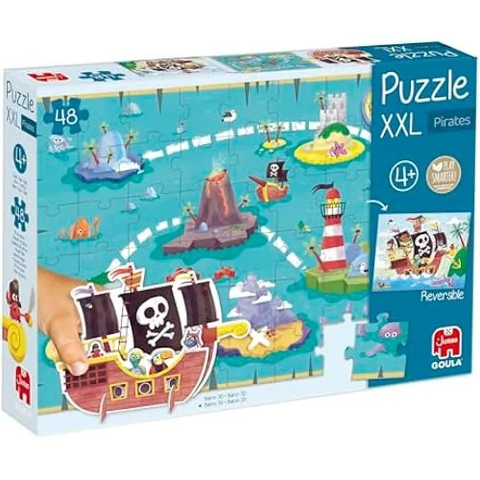 Puzzle XXL Les Pirates - Goula - 48 pièces - A partir de 4 Ans-0