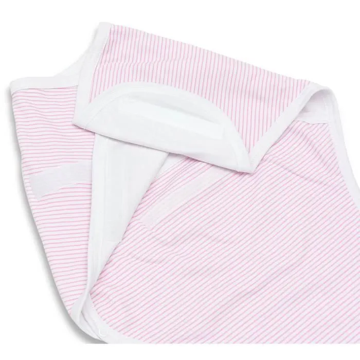 Bellochi Lot de 2 Couverture Emmaillotage Bebe Lange D'emmaillotage 0-3 mois - Coton Doux et Délicat - Certificat - Rose-2