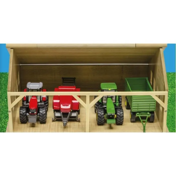 Kids Globe Hangar de ferme pour tracteurs jouets 1:50-0