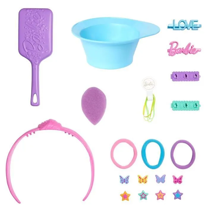 Barbie-Tête À Coiffer Color Reveal-Chevelure Blonde Et Accessoires - 3 ans+- JFG81-2
