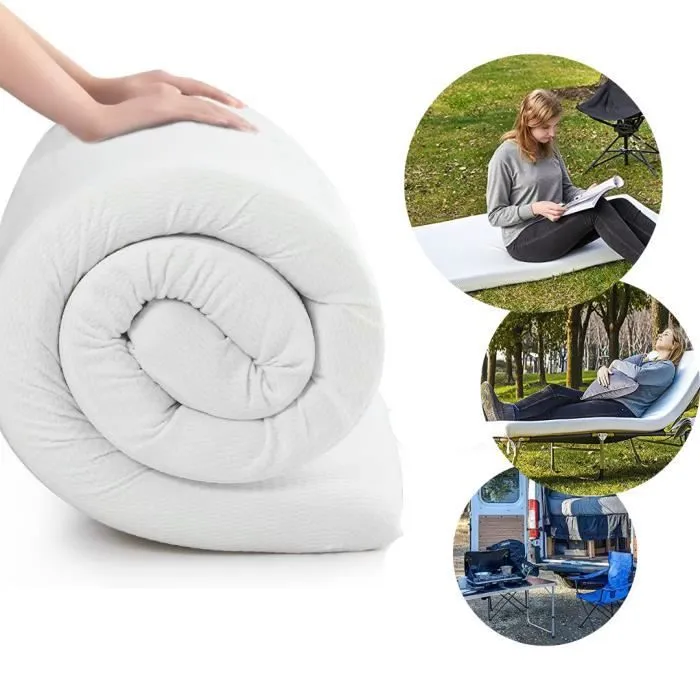 Matelas réversible ergonomique | 100 x 190 x 15 cm | Confort et adaptabilité | Housse lavable en tissu avec traitement antibactérien-0