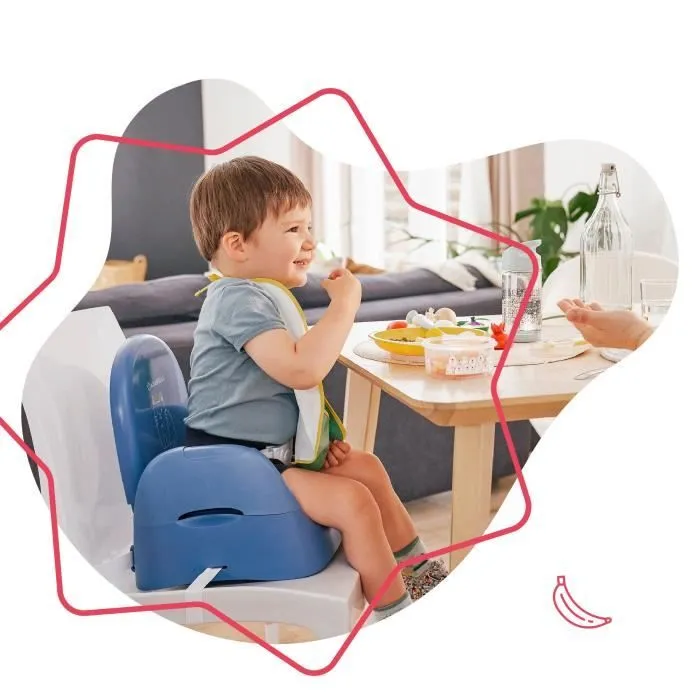 Badabulle Rehausseur de chaise Chat - Pliage Compact - Universel - De 6 à 36 mois-1