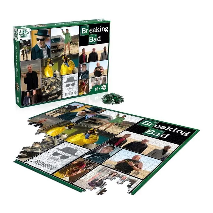 Puzzle Patchwork 1000 pcs - Breaking Bad - ASMODEE - Licence officielle - ImAges cultes de la série-2