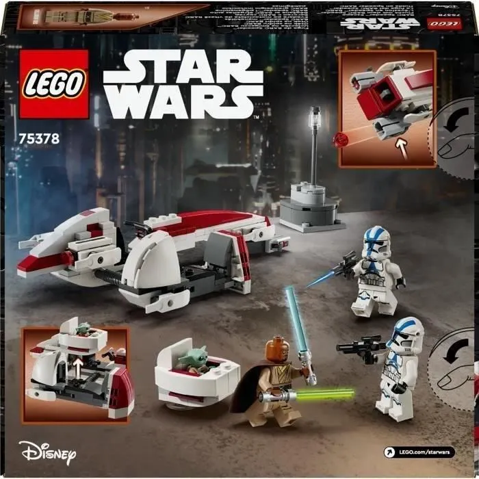 LEGO® Star Wars 75378 The Mandalorian L’évasion en Speeder™ BARC, Set de Construction-5