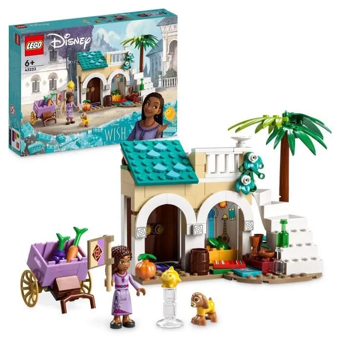 LEGO® Disney Wish 43223 Asha dans la Ville de Rosas, avec Poupée Asha, Jouet de Chèvre Valentino et Figurine Star, Film Wish-0