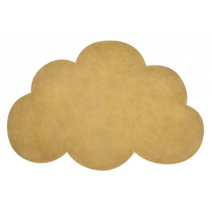 Tapis - Lilipinso - Forme Nuage - 67 x 100 cm - Coton - Vert Jungle-0