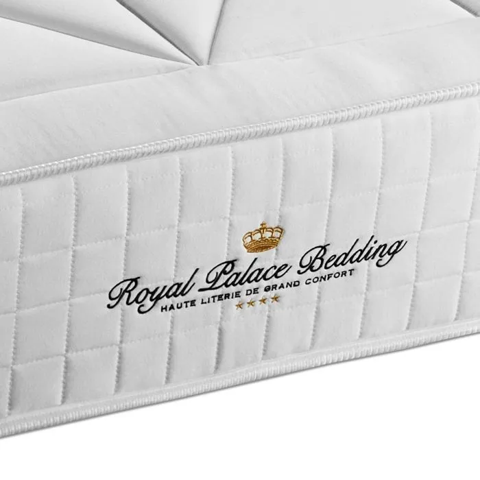 Ensemble sommier matelas 140x200 Windsor Ressorts ensachés et mémoire de forme - 26 cm - Equilibré - sommier blanc + 2 oreillers + c-3