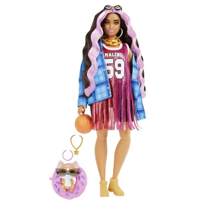 Barbie - Extra Robe Basketball - Poupée - 3 ans et +-4