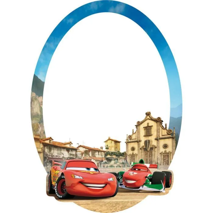 Miroir - DISNEY - Flash McQueen Cars - Enfant - Bleu - Rouge-0