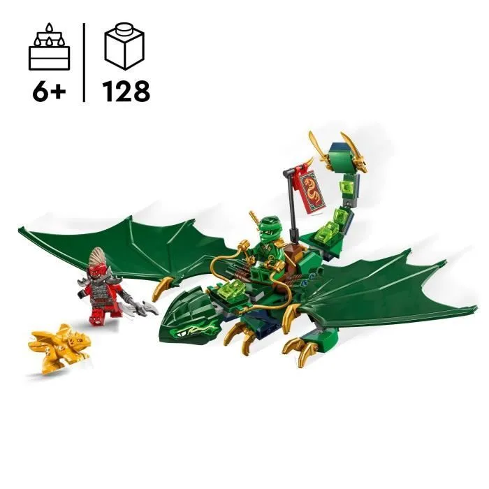 LEGO NINJAGO 71829 Le dragon vert de la forêt de Lloyd - Jeu de construction dès 6 ans-1