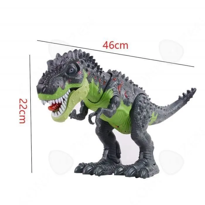 C® Jouet Electrique Dinosaures, Simulation Tyrannosaurus Rex Model, Simulation Musical - Cadeau Pour l'Anniversaire des Enfants ou N-3