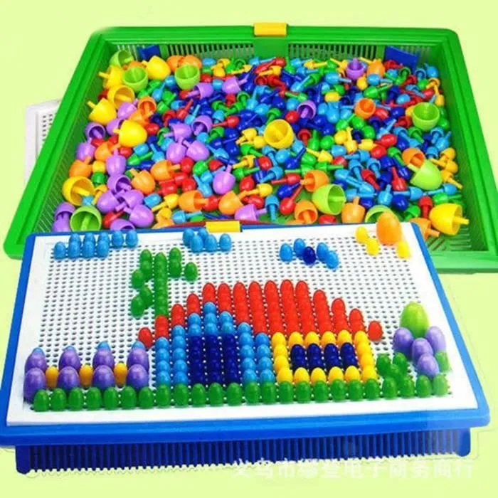 Tableau mosaique - Marque - Modèle - 296 picots en plastique-0
