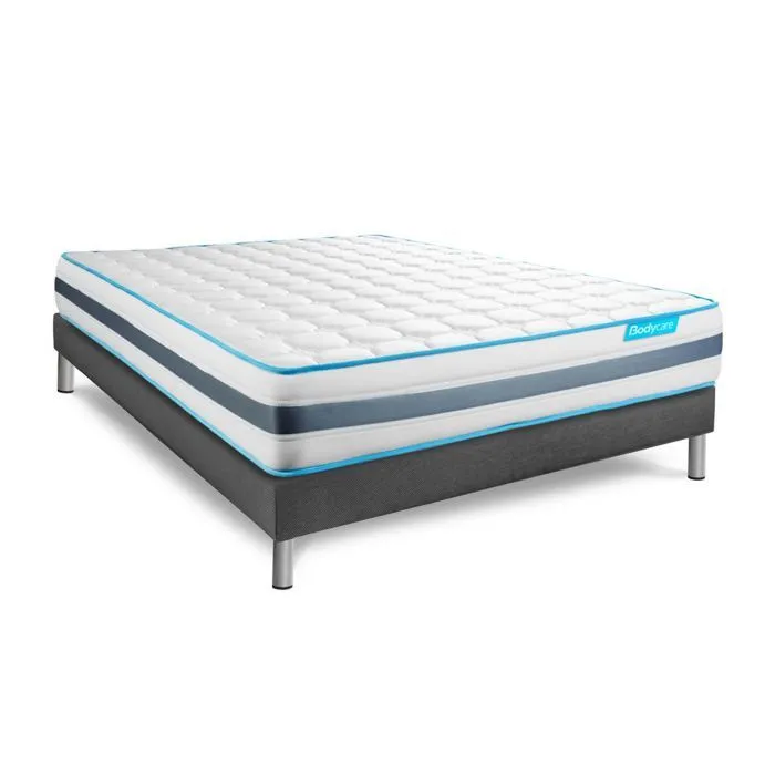 Ensemble sommier matelas 140x190 Bodyzone Ressorts ensachés - Ferme-3