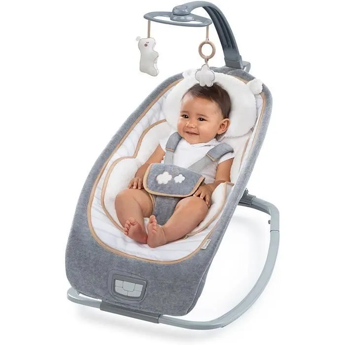 INGENUITY Rocker bébé boutique collection, Bella teddy, jusqu'à 36 mois-1