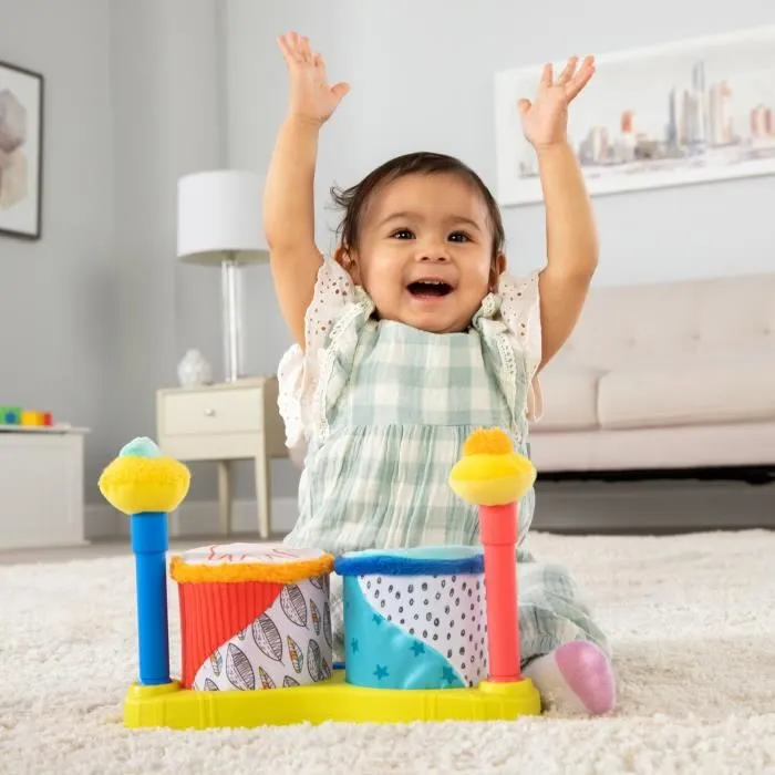 Batterie en tissu pour bébé TOMY - Ma première Batterie - 3 modes de jeu - Dès 12 mois-2