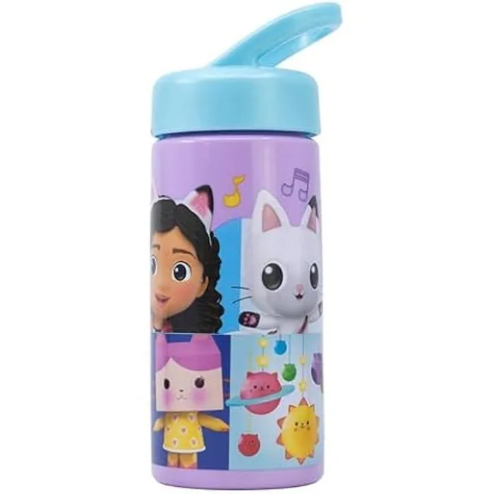 Gourde de sport Gabby's Dollhouse avec paille et poignée intégrée - STOR - 410 ml - Rose clair - Décontractée-1