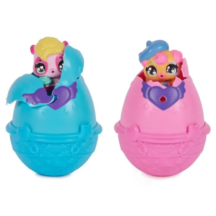 Figurines à collectionner - SPIN MASTER - Hatchimals Alive - Pack de 2 œufs - Chaise haute - Accessoires inclus-1