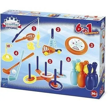 Coffret sport 6 en 1 ECOIFFIER - Jeux de sport pour enfant dès 18 mois - Origine France Garantie-1