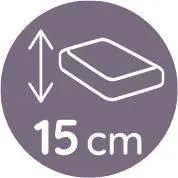 Matelas Bébé Confort XXL TINEO 60x120x15cm - Sans Traitement - Fabriqué En France - Garantie 2 Ans-5