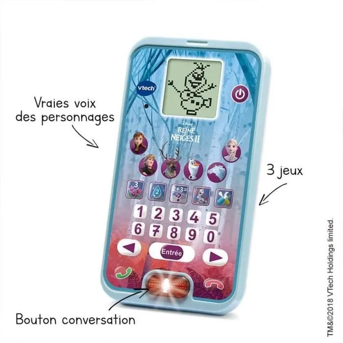 Smartphone éducatif VTECH - La Reine des Neiges 2 - 3-7 ans - Jeux éducatifs inclus-3