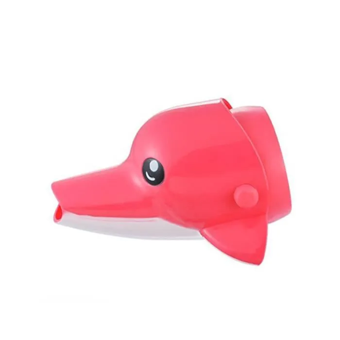 SHOP-STORY - Prolongateur de robinet en forme de dauphin rose-1