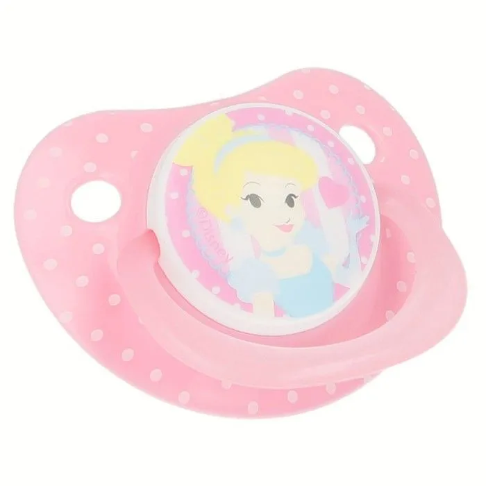 Princess - Tétine en silicone de forme anatomique 0 - 6 m (brille dans le noir)-0
