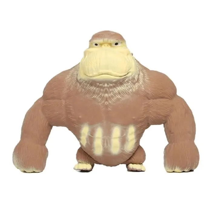 Version sable - Grand Jouet Géant Anti-stress Orang-outan Fidget, Singe Élastique Squishy, Gorille Drôle, Déc-3