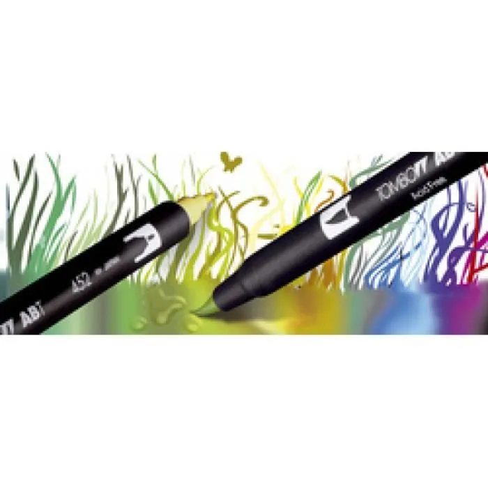 Feutre double pointe - Tombow - Dual Brush Pen ABT - Set de 12 - Multicolore - Pour enfants-0