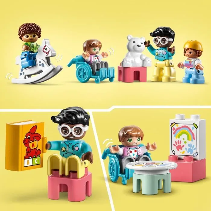 LEGO® DUPLO Ma Ville 10992 La Vie à la Garderie, Jouet Éducatif avec 4 Figurines-2