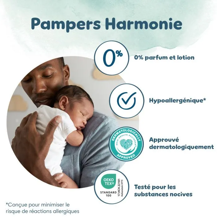 4x23 Couches Harmonie - Taille 1 - Pampers-1
