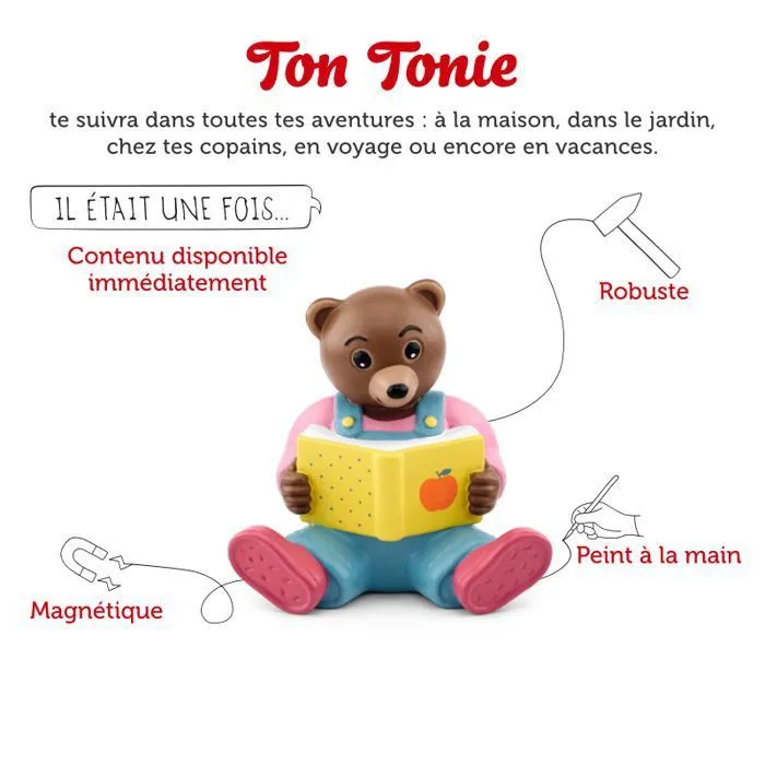 Figurine Tonie - tonies - Petit Ours Brun - 15 histoires audio - Accessoire pour enfants - Jouet éducatif-1