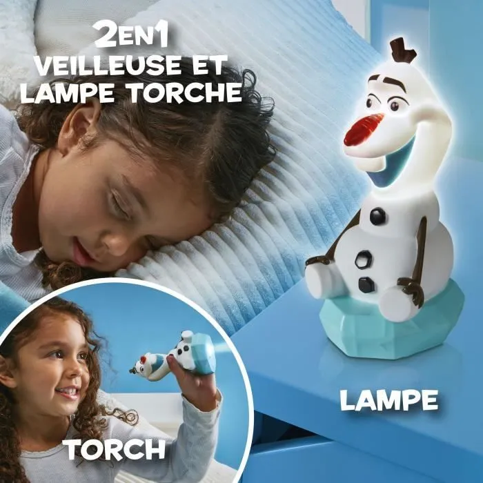 Disney La Reine des Neiges Olaf - Veilleuse et lampe torche GoGlow Buddy-1