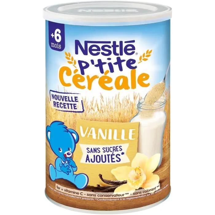 NESTLE FRANCE P'tite Céréale Vanille - Dès 6 mois - 400 g-0