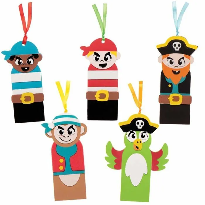 Baker ross - FE317 - Marque Pages motif Pirate - Lot de 6, Loisirs Creatifs pour les Enfants ()-2