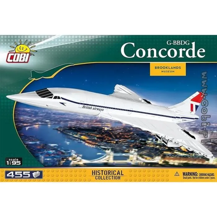 Jeux de construction - Concorde Concorde - 455 pièces Cobi-0