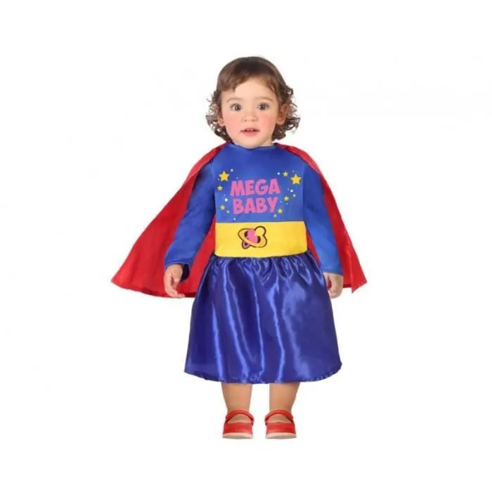Déguisement Bébé Mega Baby Violet - Cape Rouge - AC-DÉCO - 6-12 mois - Polyester-0
