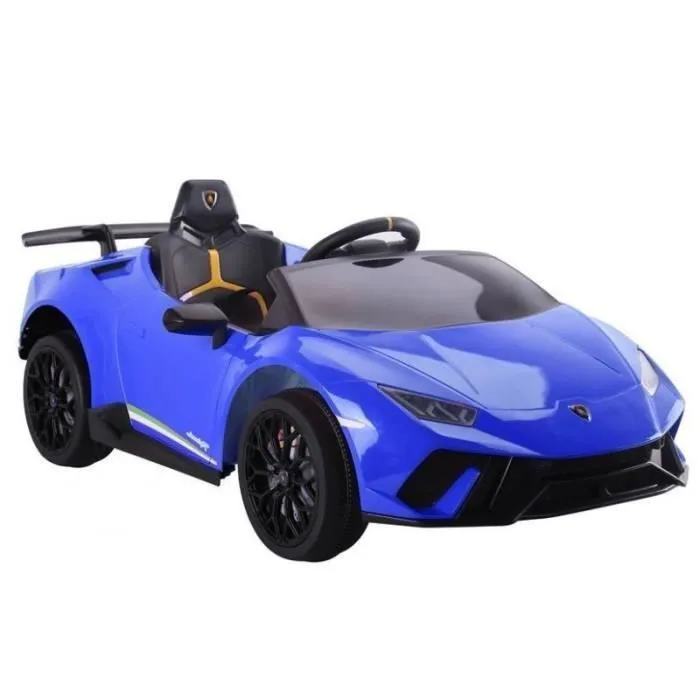 Voiture électrique 12V Lamborghini Huracan Bleue - Pack Luxe-0