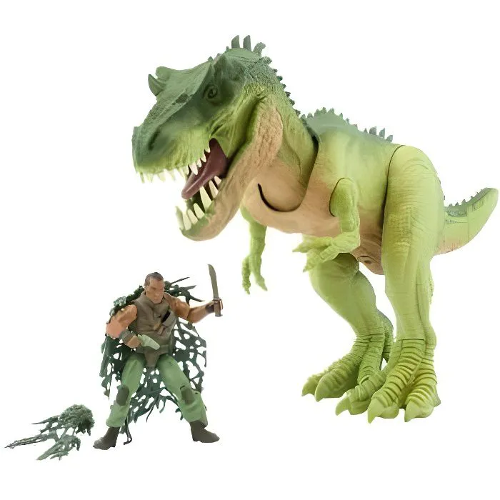 Jouet - T. REX JURASSIC CLASH - Dinosaure articulé avec effets sonores et lumineux-0