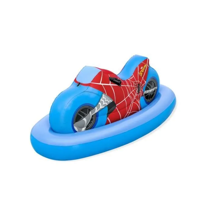 Bouée gonflable moto Spider-Man à chevaucher - Bestway 98794 - 170 x 84 cm - Enfant 3 ans et plus-0