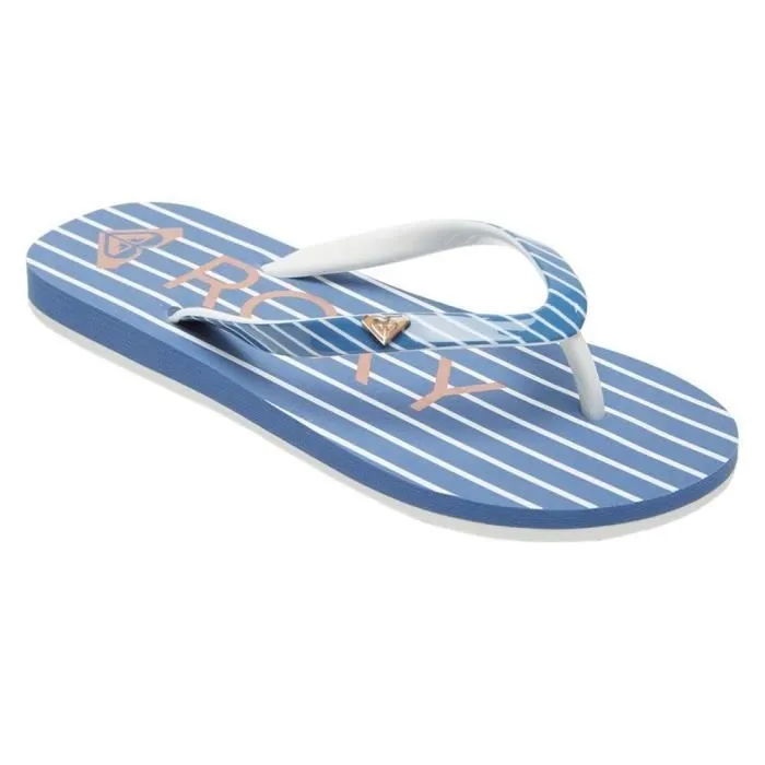 Tongs Fille ROXY Pebbles VII - Taille 35 - Couleur Bleu-0