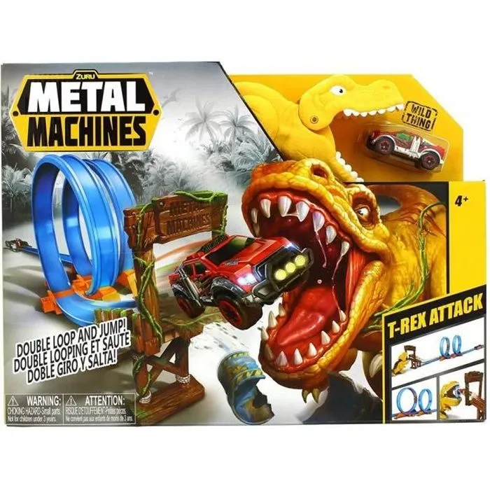 Jeu de construction - ZURU - Metal Machines T-Rex Attack - Extérieur - Enfant - Mixte-0