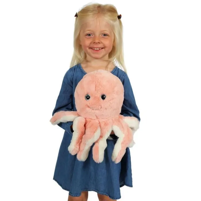 Peluche Pieuvre - GIPSY TOYS - Rose, 32 cm-1
