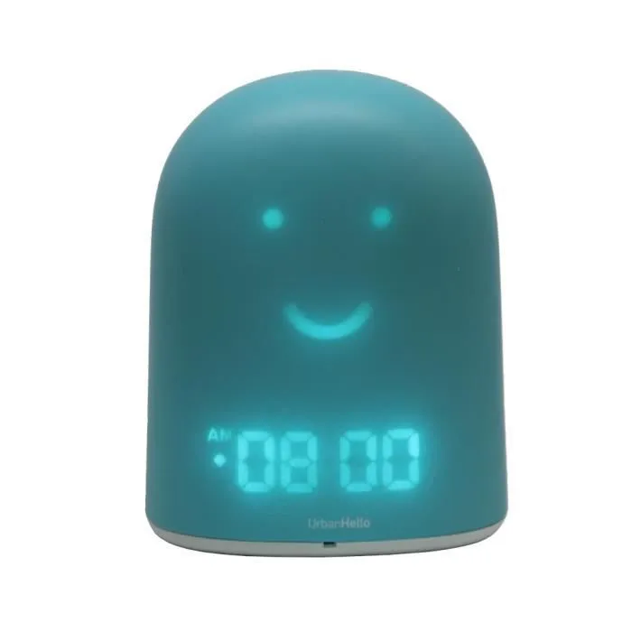 Réveil enfant REMI - Babyphone, veilleuse, berceuse, suivi du sommeil - Bleu-1