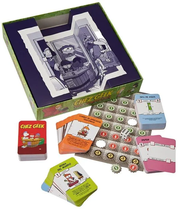 Jeu de societe - jeu de plateau Edge entertainment - EESJCG01 - chez Geek: Piso partage - Espagnol Color ()-2