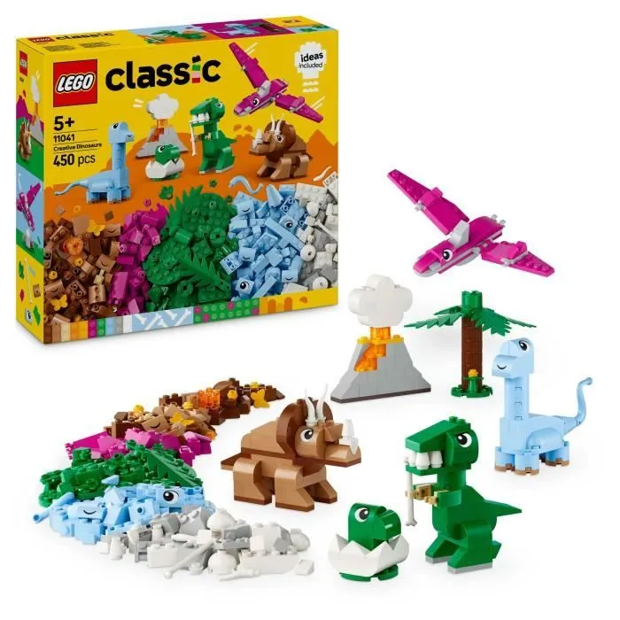 LEGO Classic 11041 Les dinosaures créatifs - Jouet de construction incluant un T-rex-0