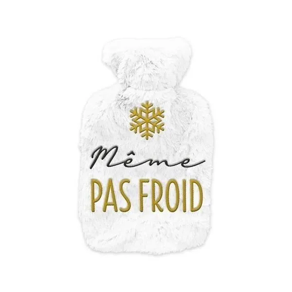 Bouillotte - Même Pas Froid - Moelleuse - 1L - 27x17x5 cm - Caoutchouc résistant-0