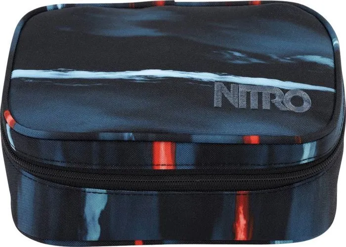 NITRO Trousse à crayons bleu noir pour femme et homme - Daypacker Collection Pencil Case XL Acid Dawn 127417-1