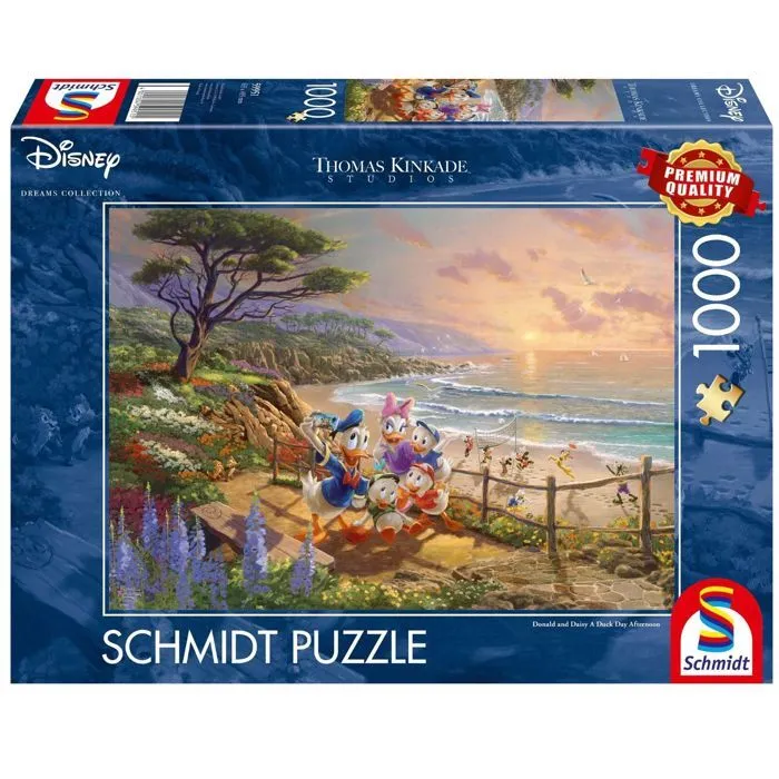 Puzzles - SCHMIDT SPIELE - Disney, Donald & Daisy, A Duck Day Afternoon - 1000 pièces-1
